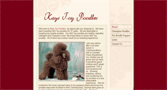 Desktop Screenshot of kaystoypoodles.com
